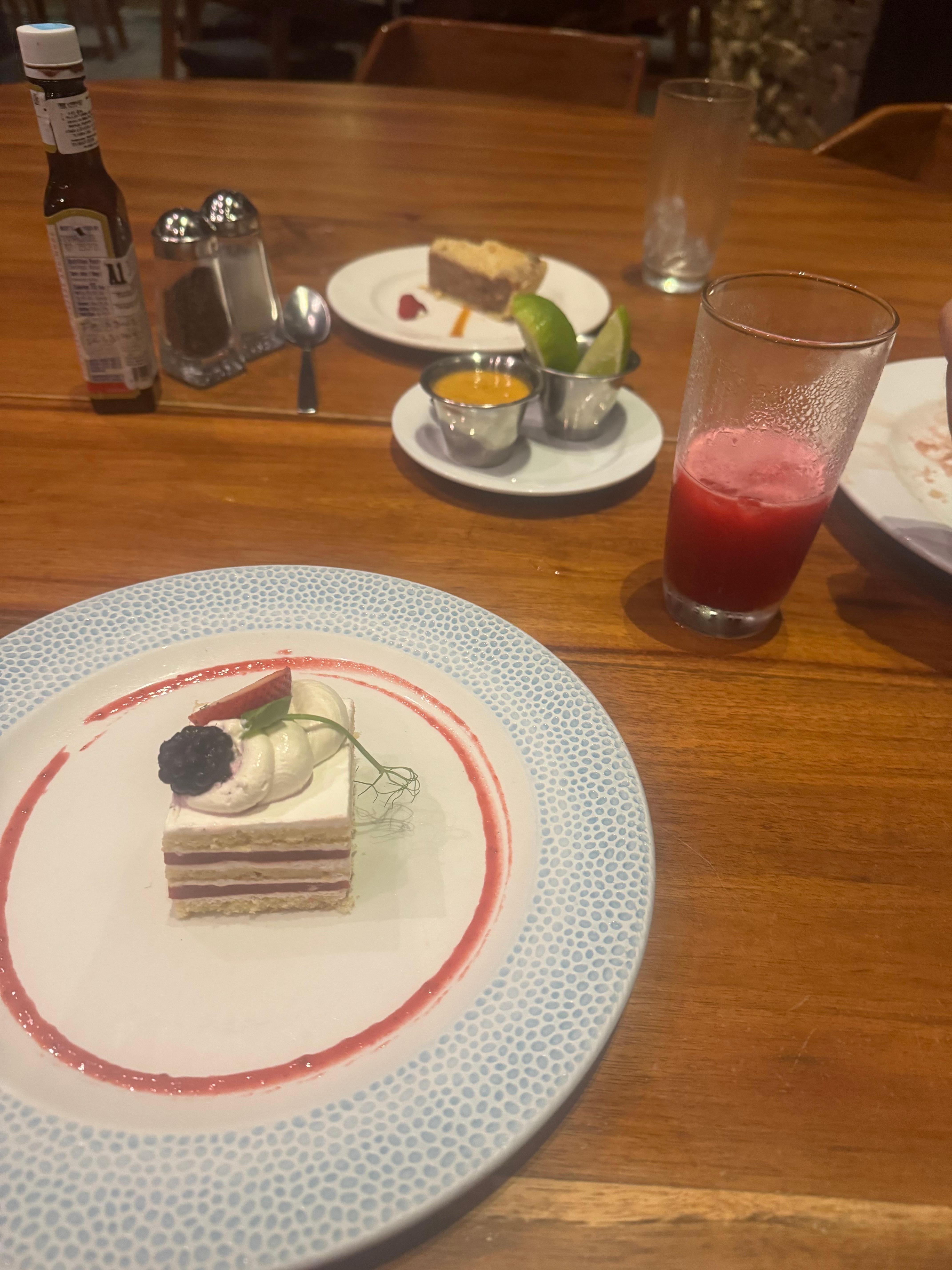 they would always offer us some desert amazing options 