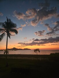 Beautiful sunsets - enjoyed them from the beach and balcony