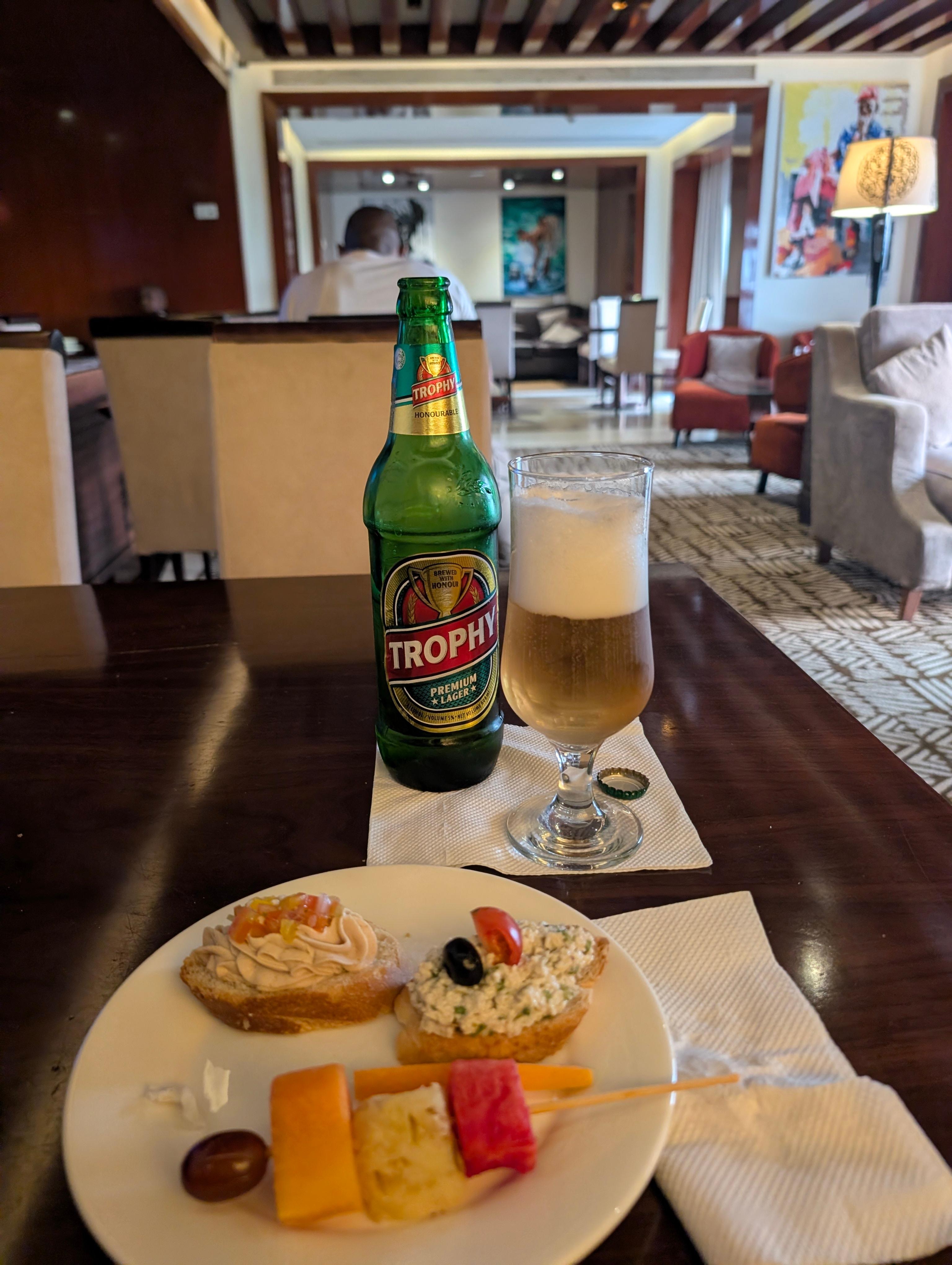 Club lounge cocktail hour