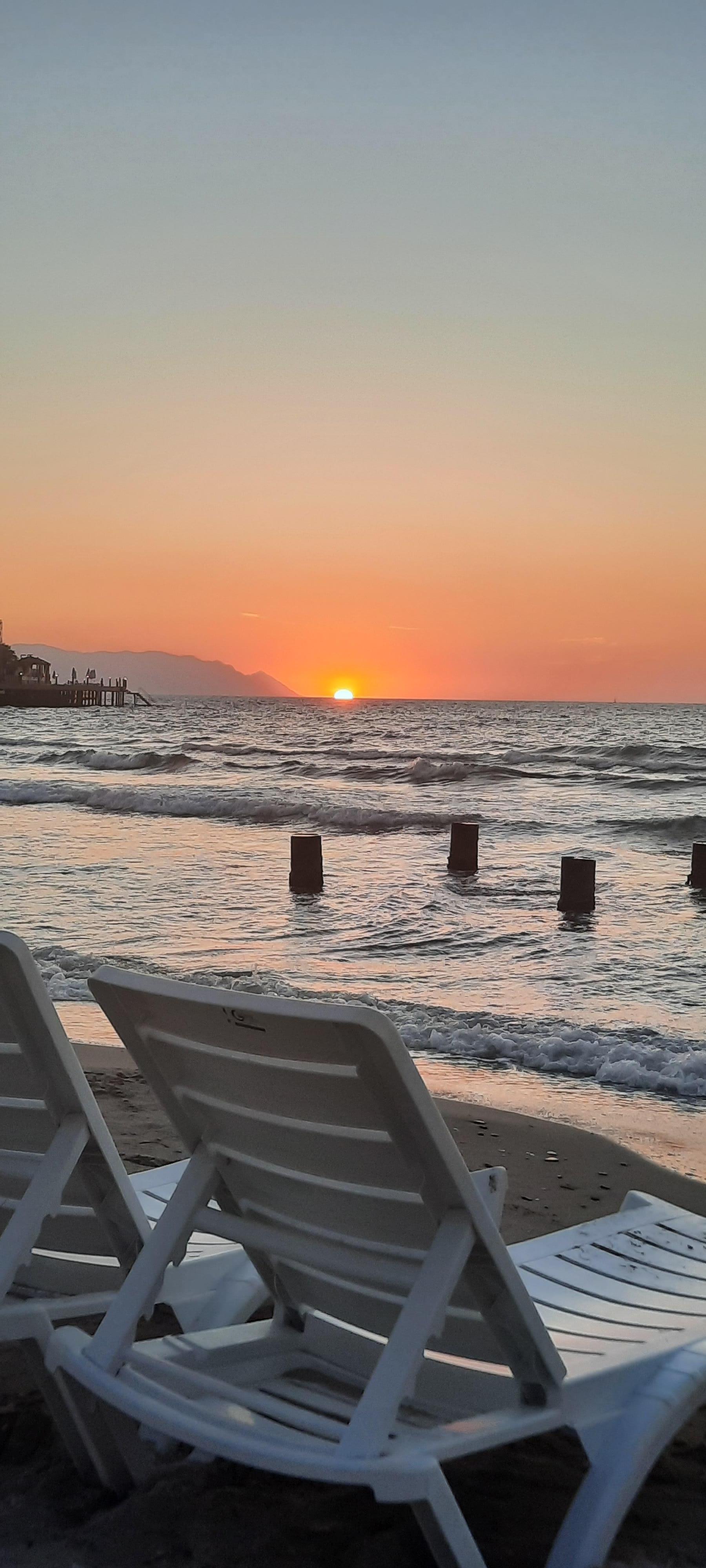 Sunset on Lady's Beach. 