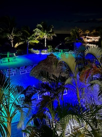 Nighttime view from our balcony.