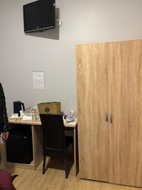 Room is very basic and smells like a very old building.