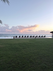 Sunrise from the condo patio. We got up every day to see this beauty!