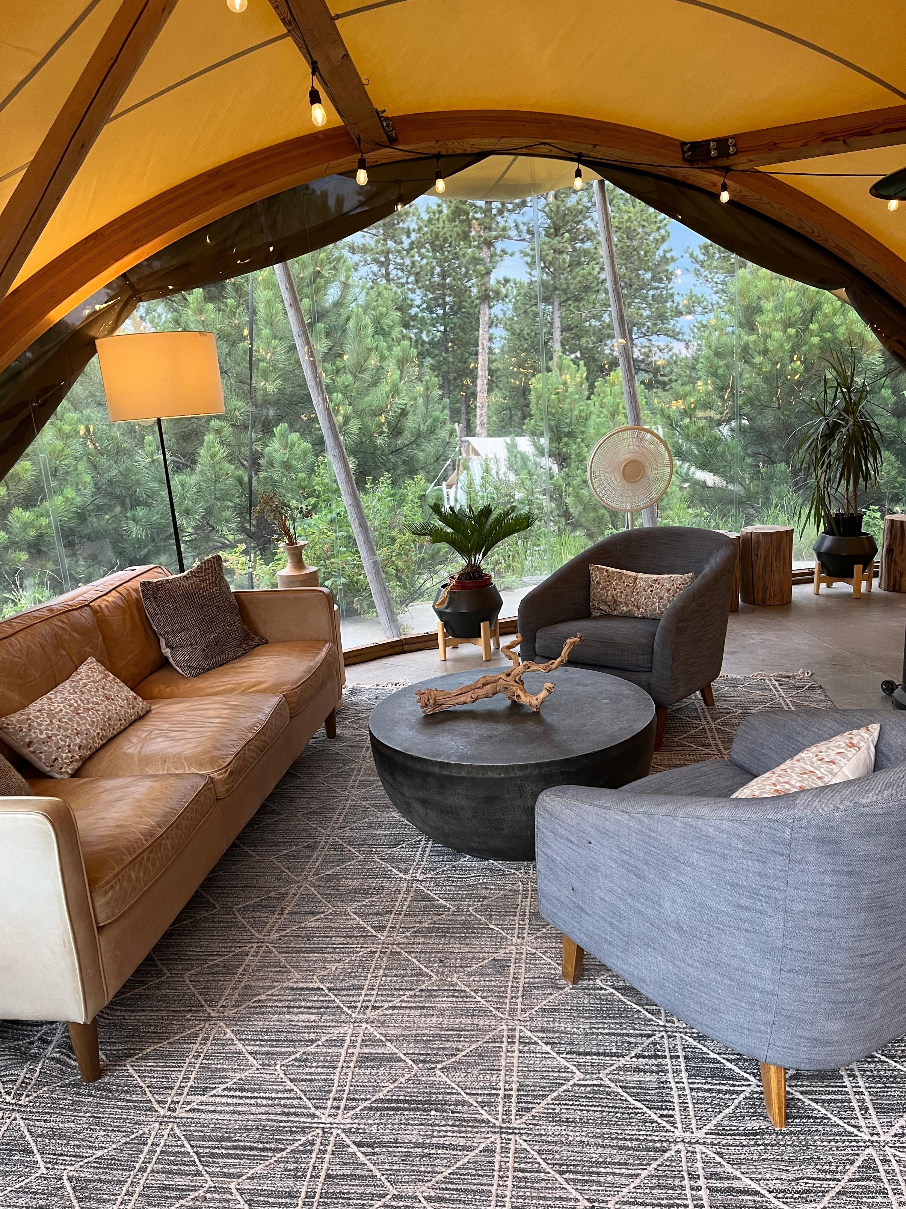 Gathering area in lodge