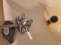 No hot water / broken valve / brown water