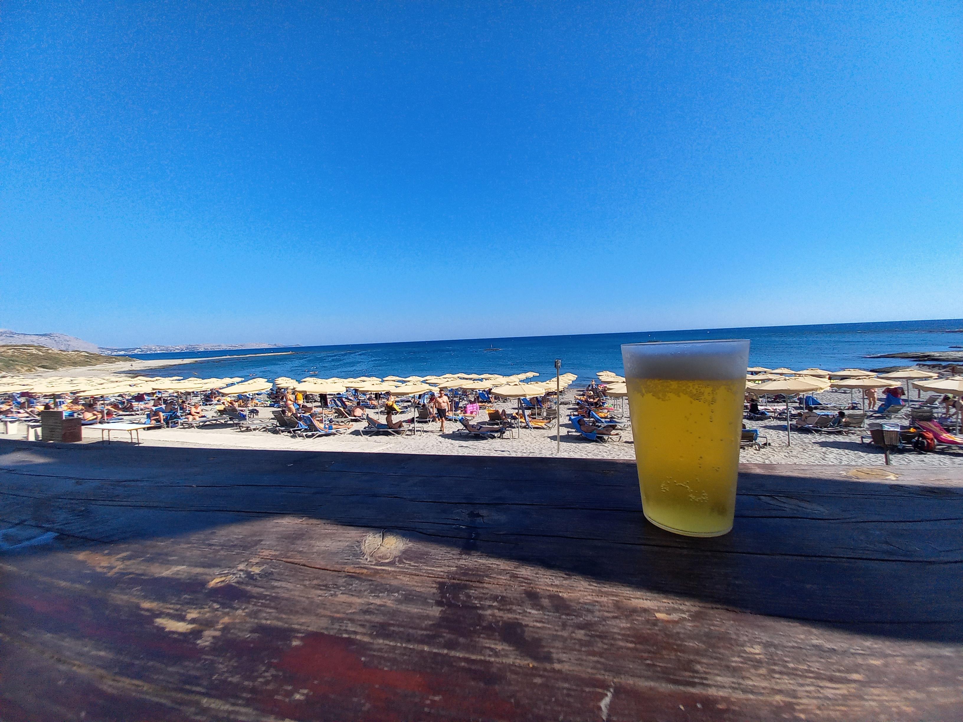 Beach bar serving food and drinks as part of the all-inclusive. 