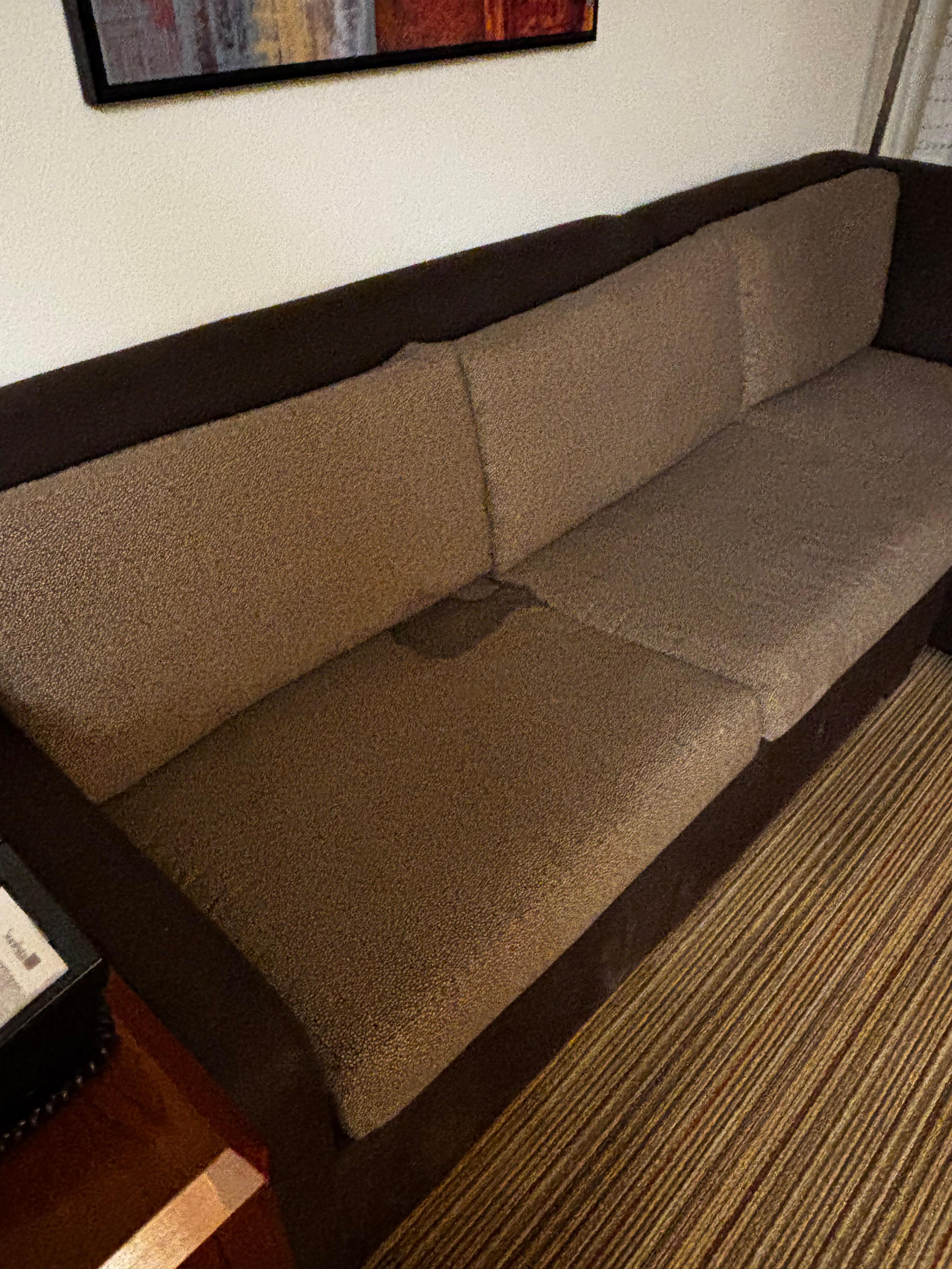 Couch was nasty and had stains.