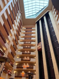Looking up from the lobby/atrium