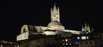 View from our room of the Duomo at night