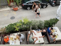 Restaurant under our window