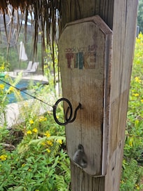 We spent hours out at the tiki bar