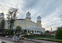 They have horse drawn carriage rides from West Baden Resort into town and around.