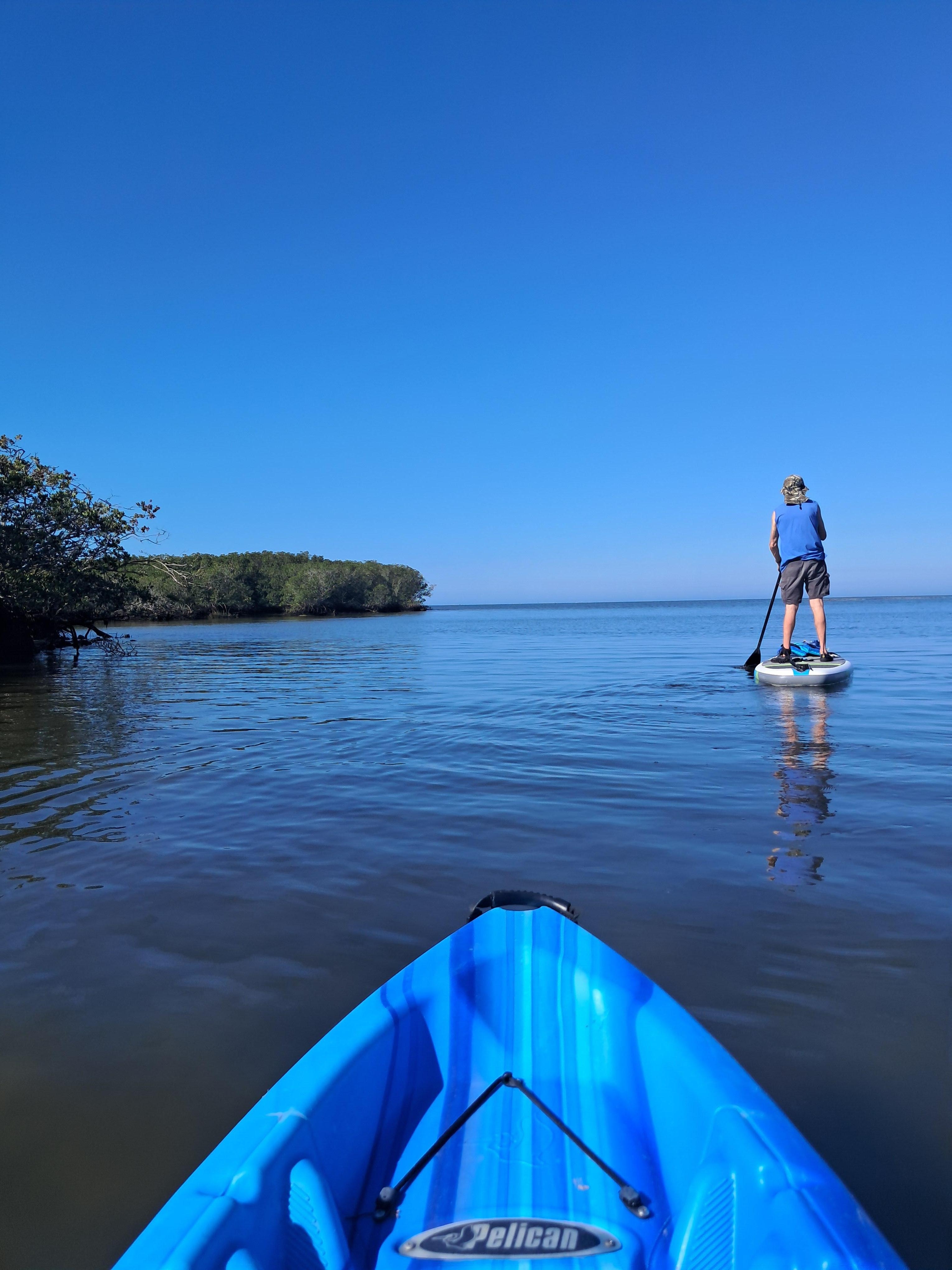Paddling out to the gulf