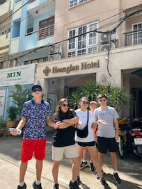 This is 5 out of the 9 family members who stayed at Hoang Lan Hotel from Dec 28-31.
