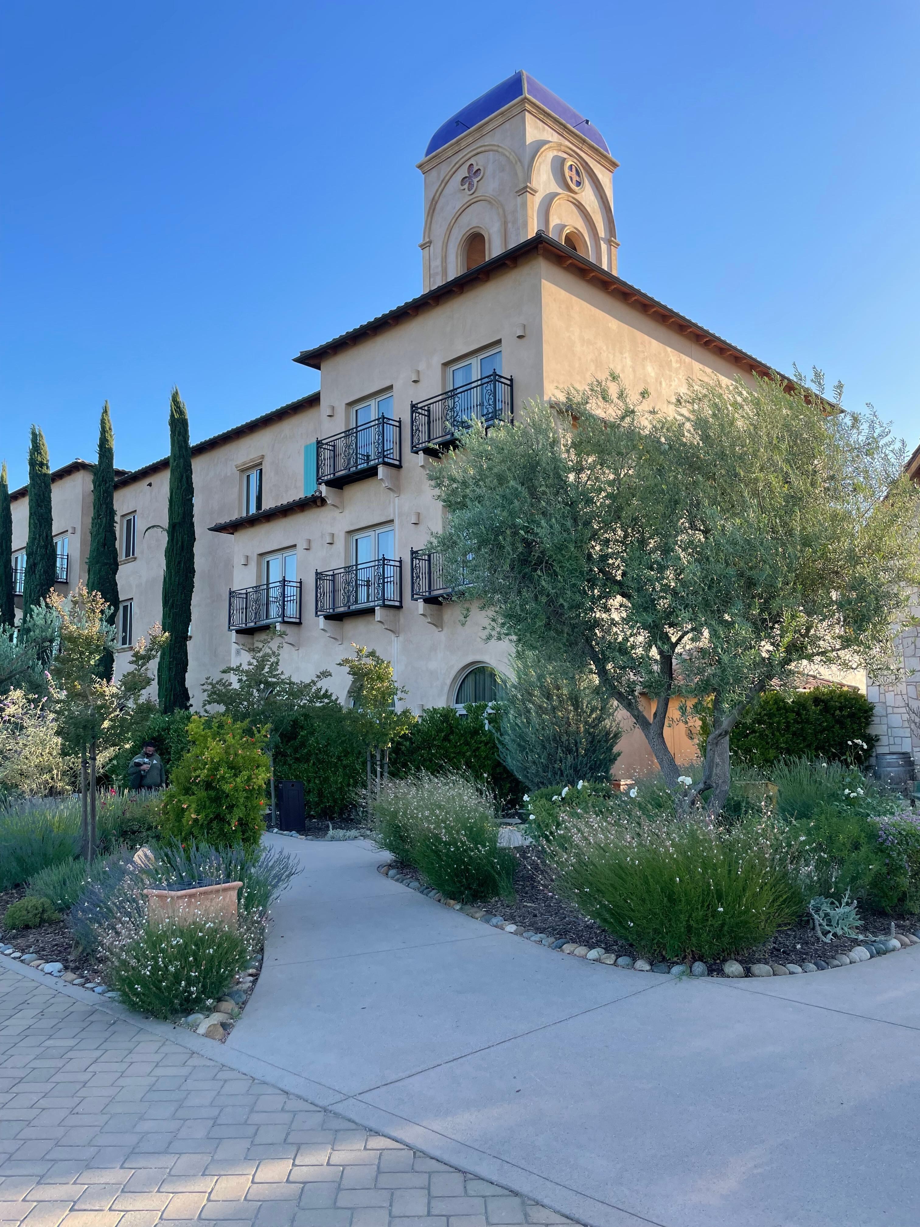 European villa with vineyards and curated art from around the world. 