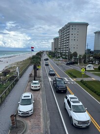 From the 1st floor bridge to the beach
