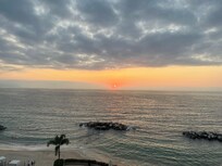 Amazing sunset, from our balcony.