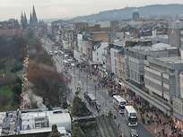 Princes street from above