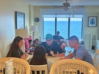 lots of laughs and good food shared around the table