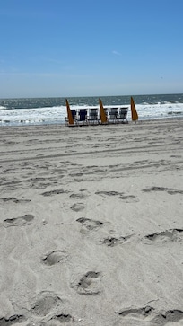 Rented chairs and umbrellas for the week