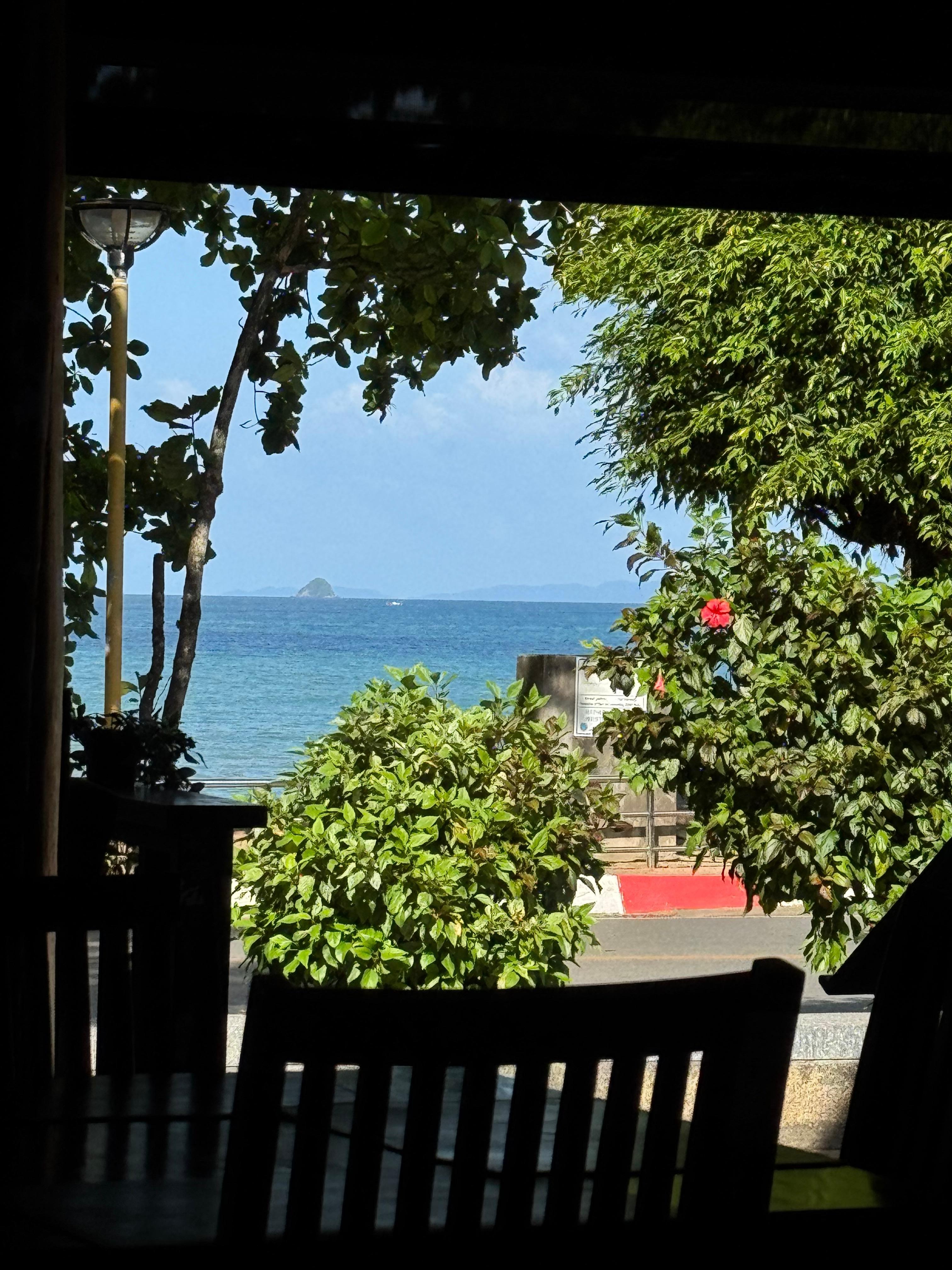 View from onsite restaurant