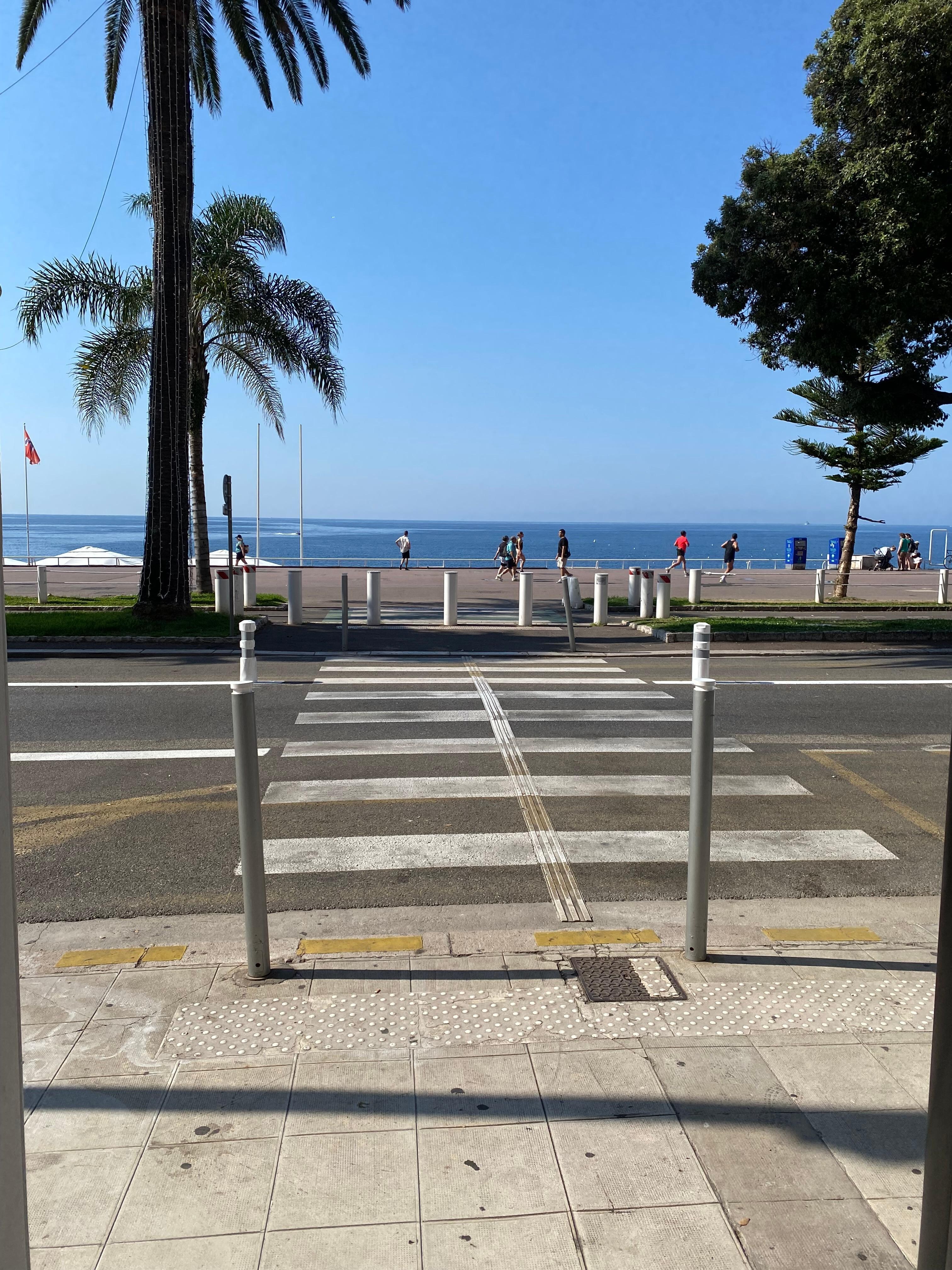 The view from the hotel's front door.