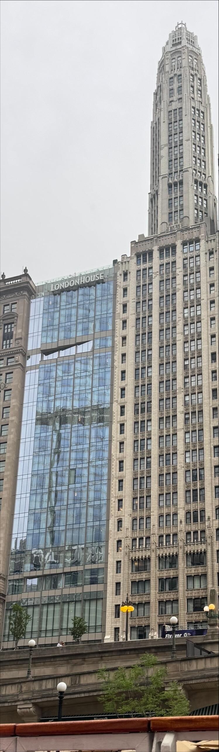 view of the hotel from the river cruise