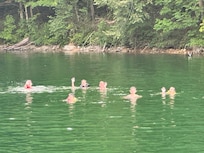 Cove at house great spot to swim and kayak!