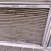 AC filter. I bought a new one and changed.