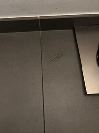 Hair and dust ball on floor