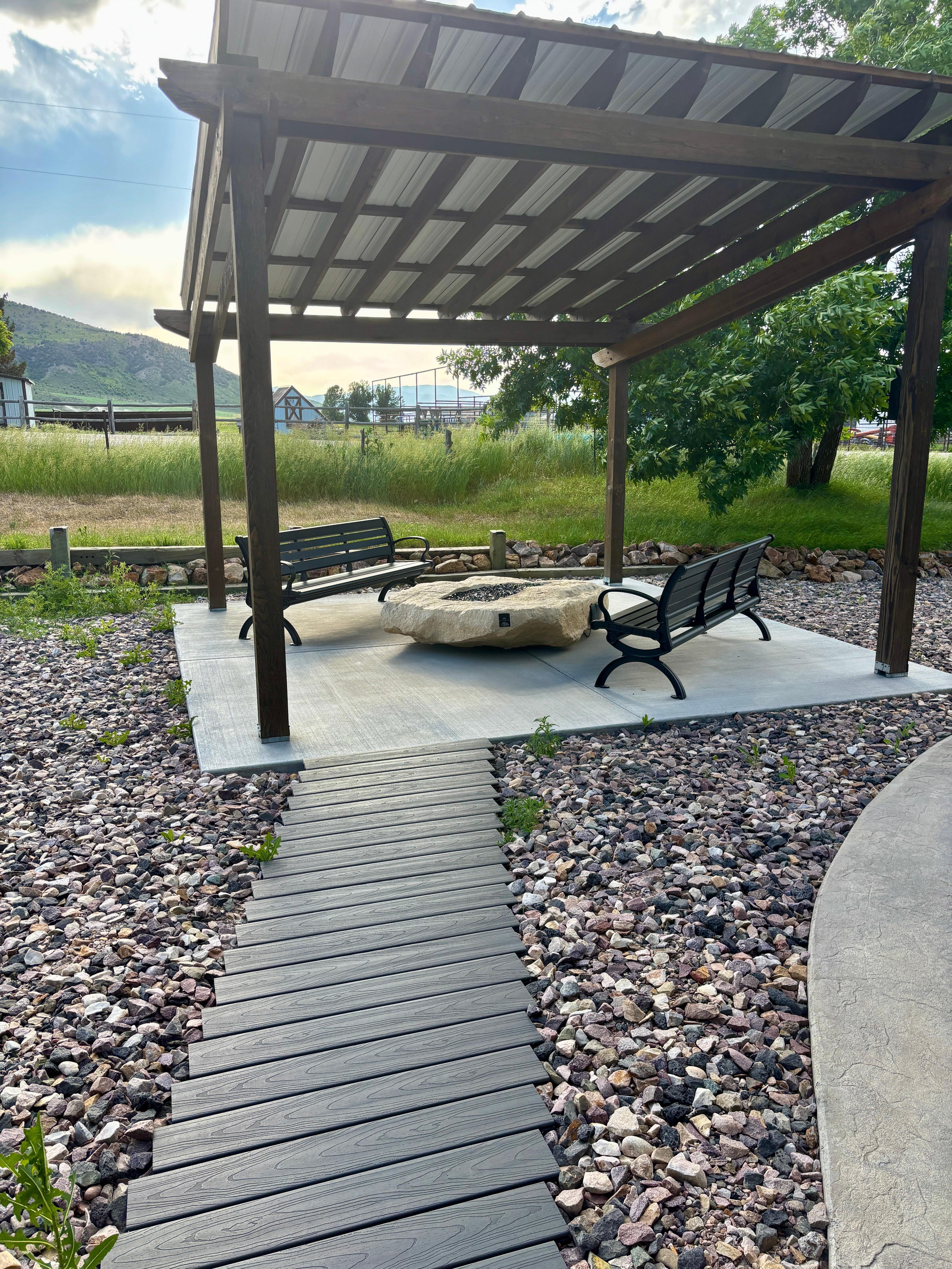 Outside patio