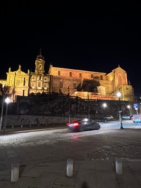 Vista na saída do hotel