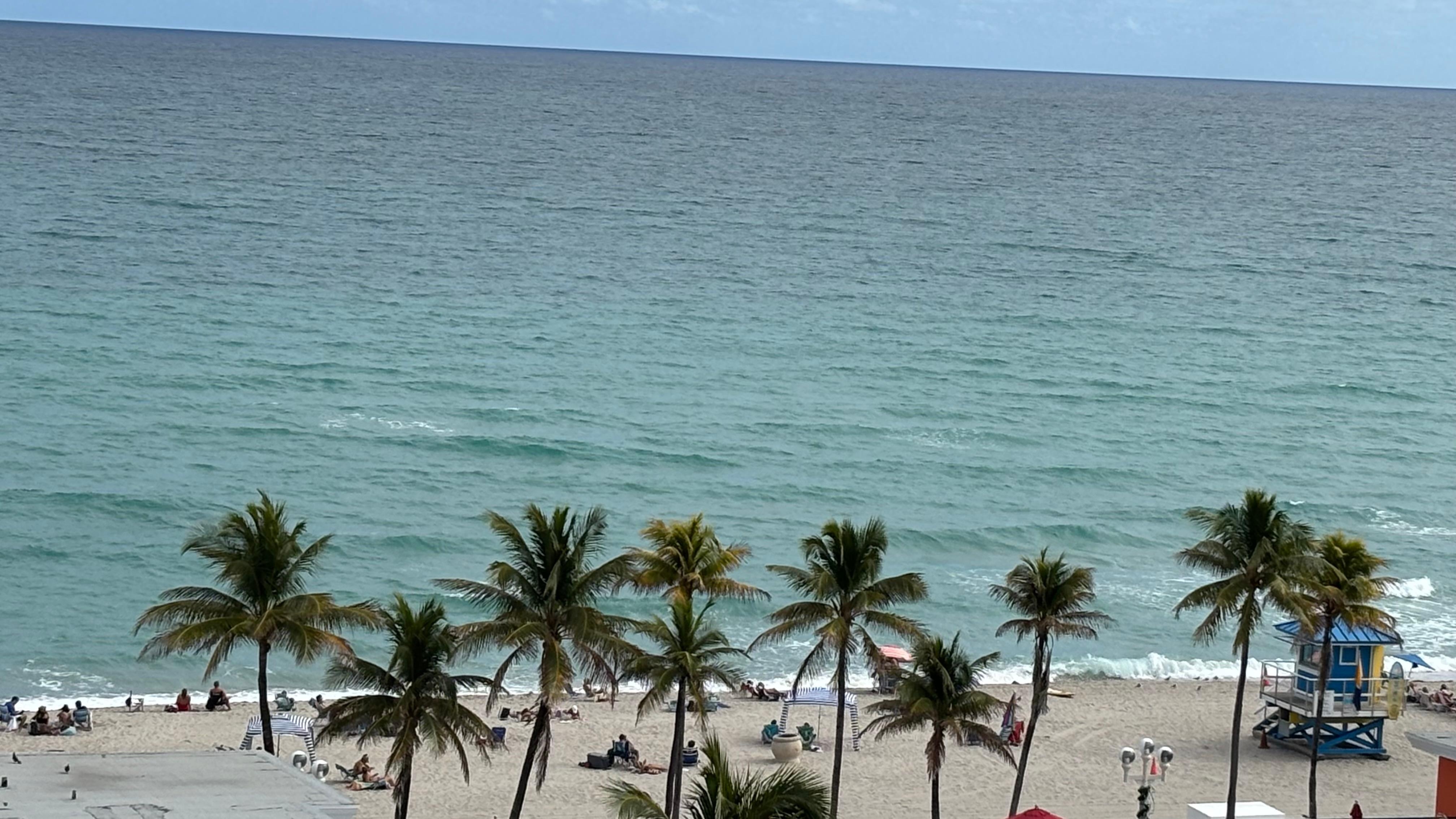 View from pool deck.