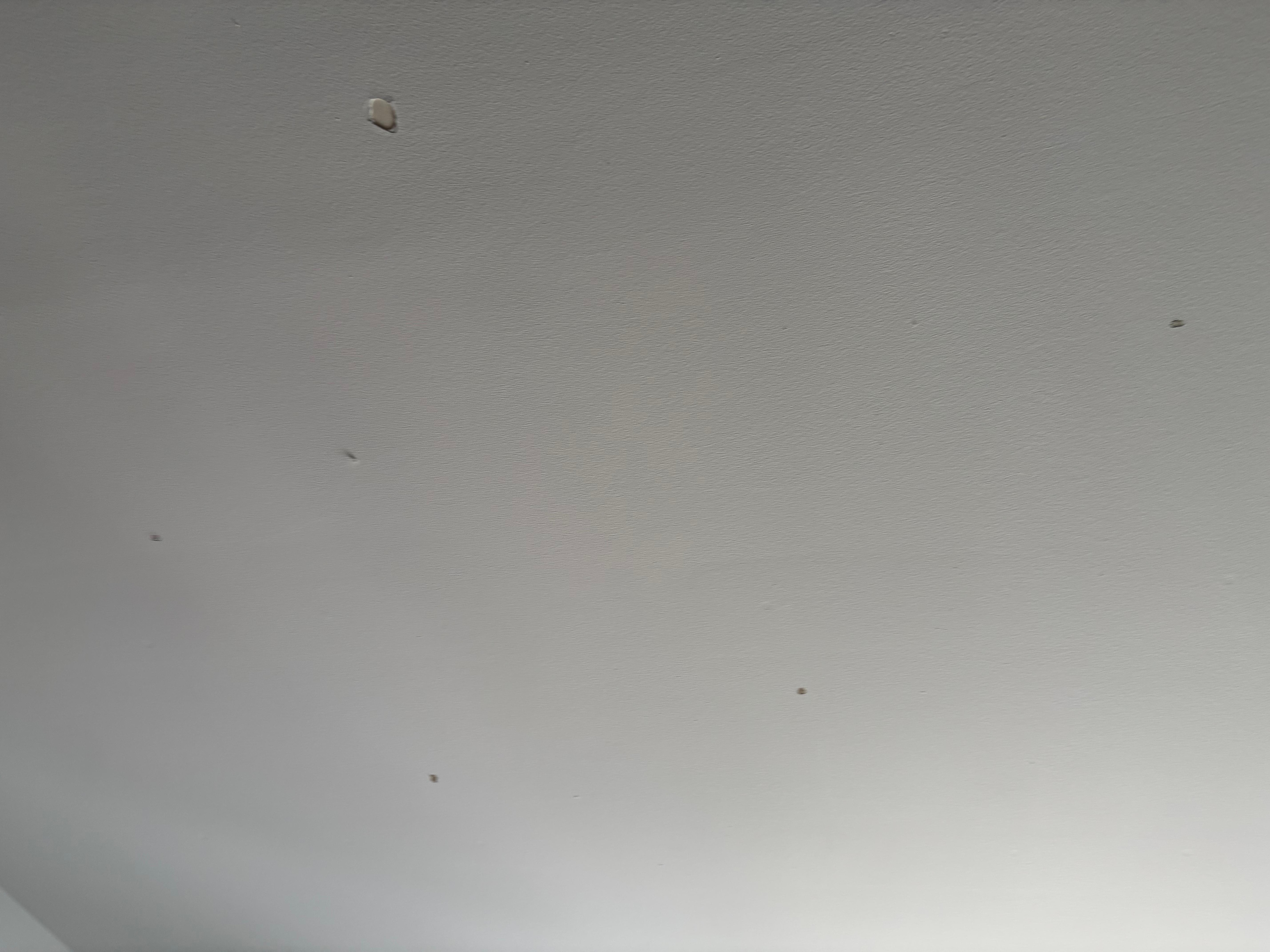 Holes/chips on ceiling