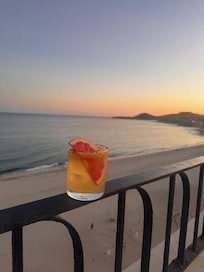 Hugo’s margarita at the rooftop bar