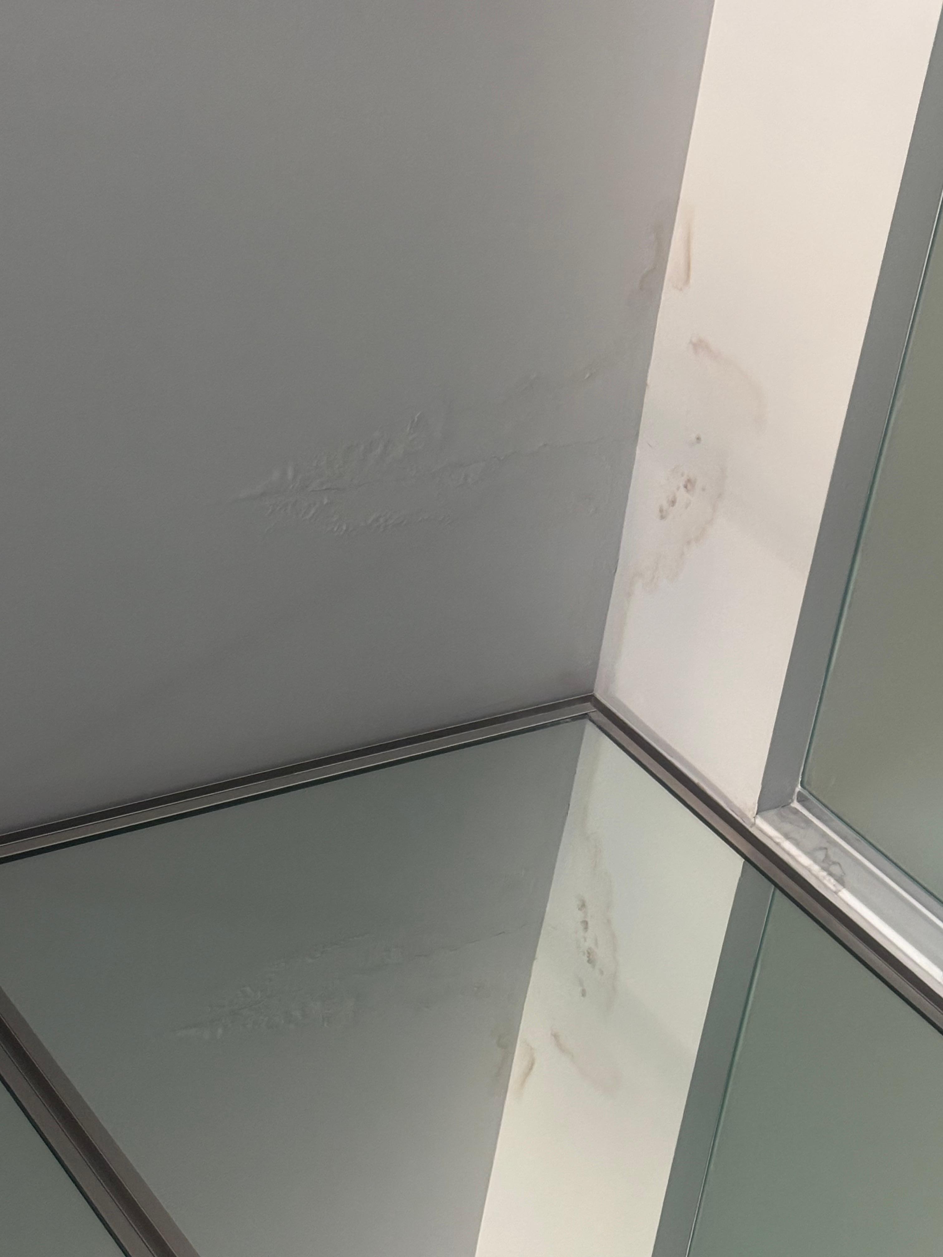 Be aware of stains on walls.