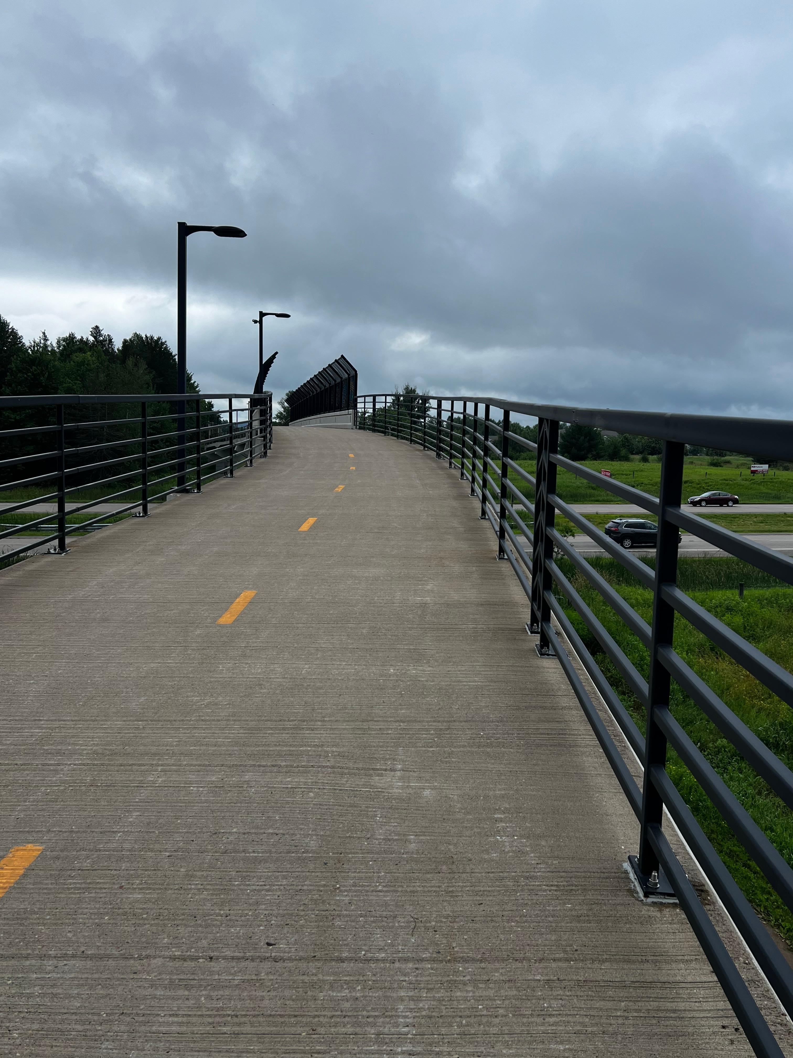 Close to the walkway across 29 
for the Mountain Bay Trail.