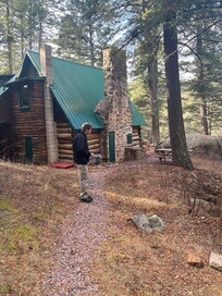 Trail from back of cabin