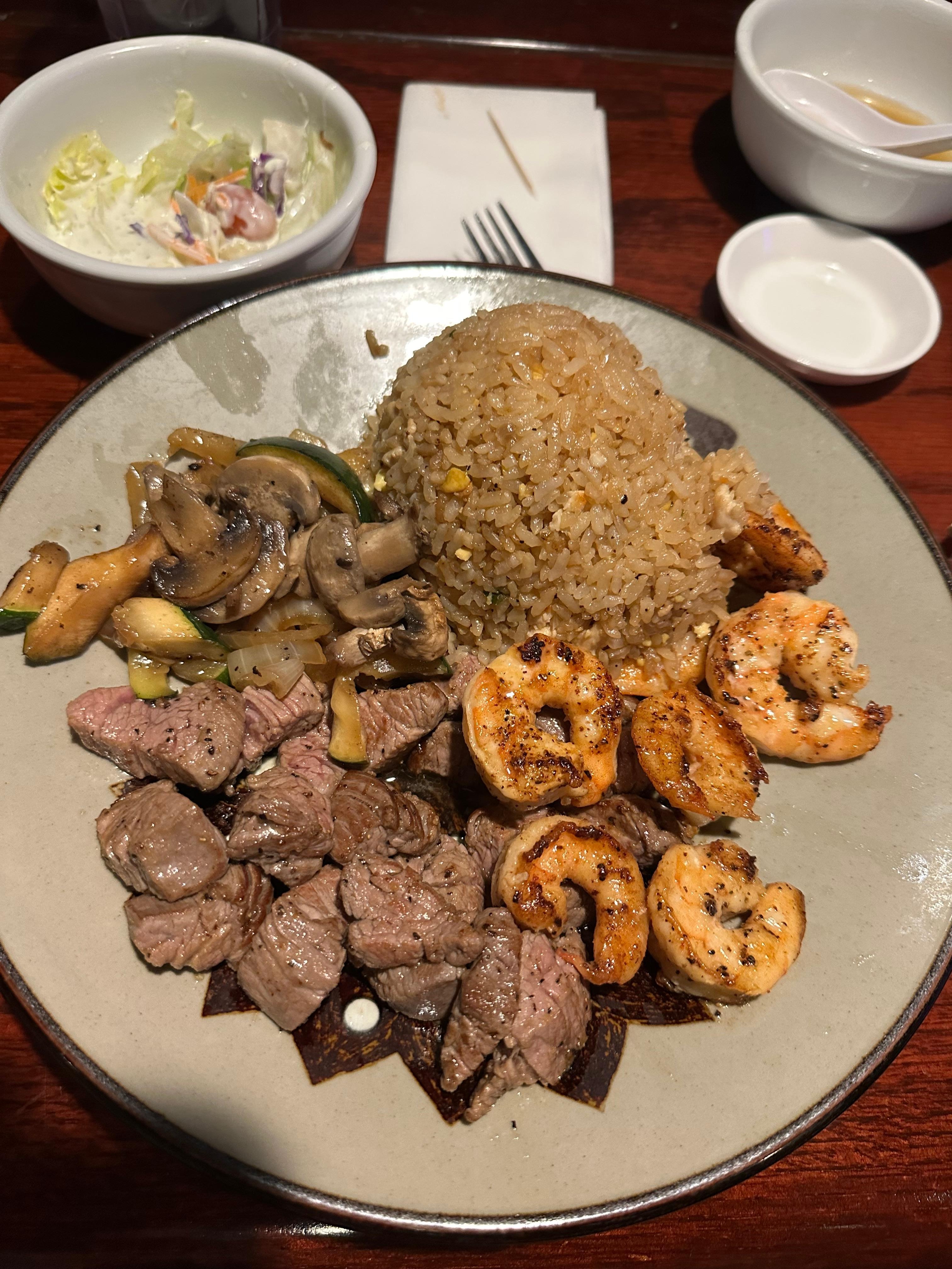 Steak and shrimp