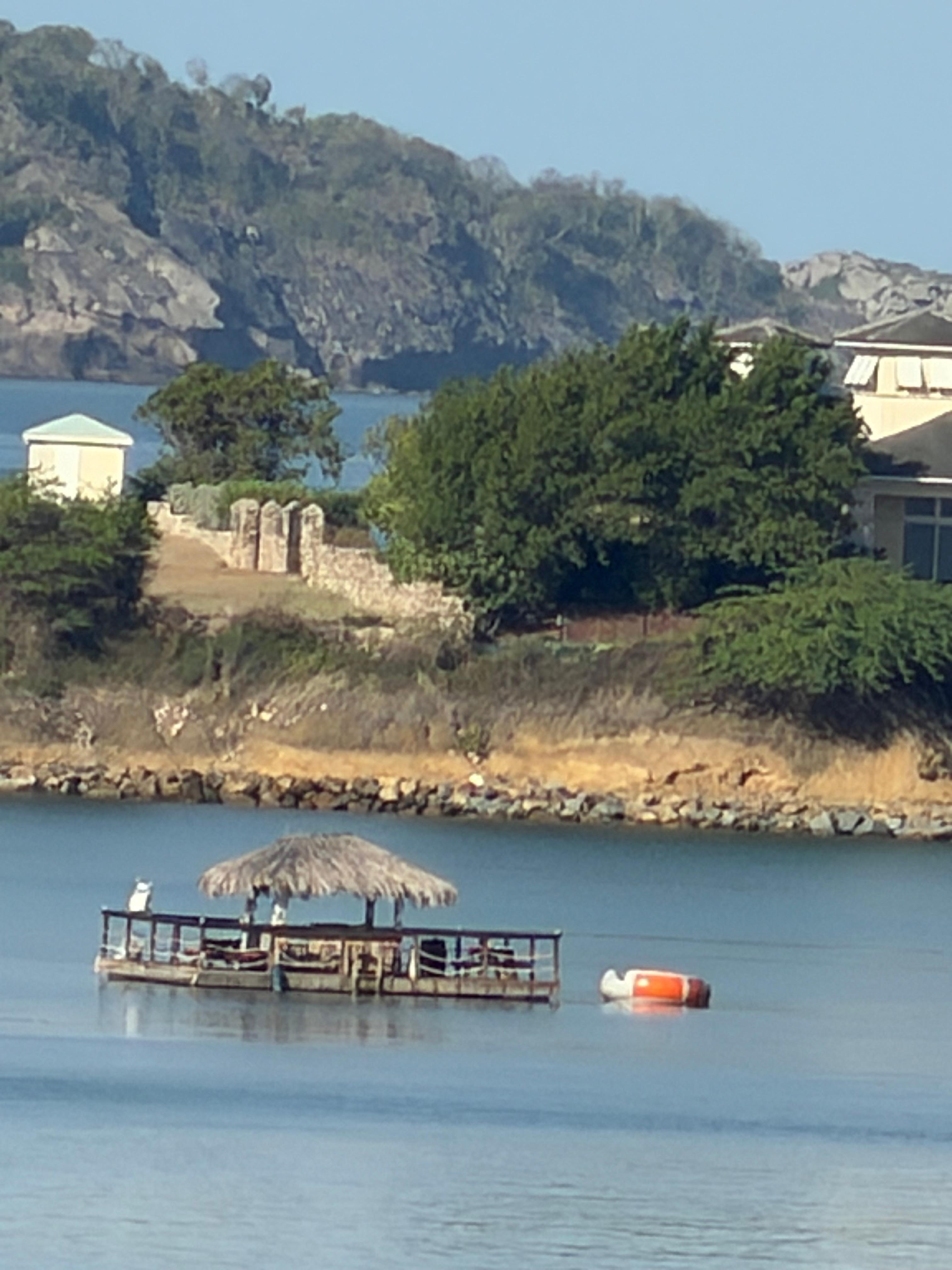 Floating Tiki bar
