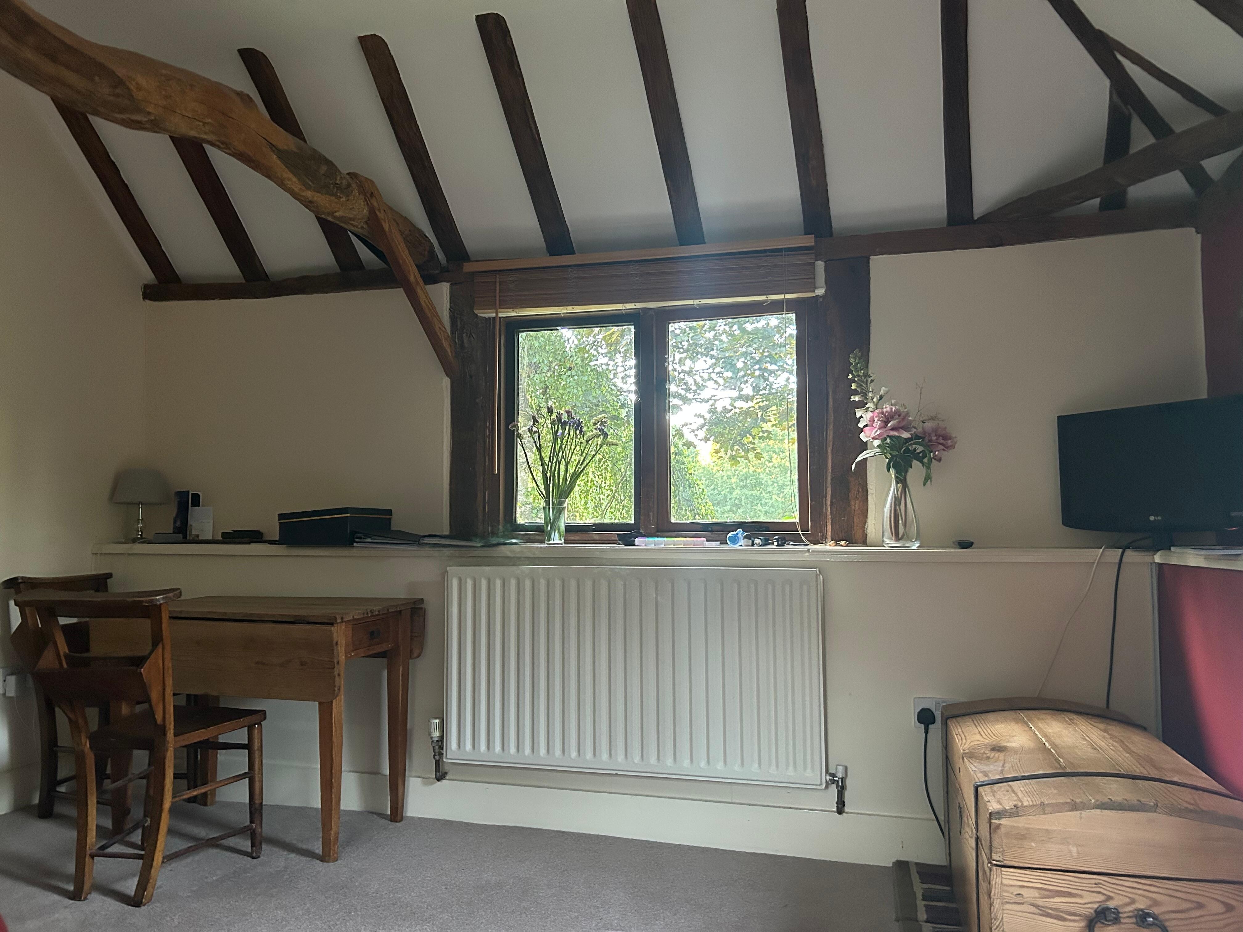 A view of the living room. 