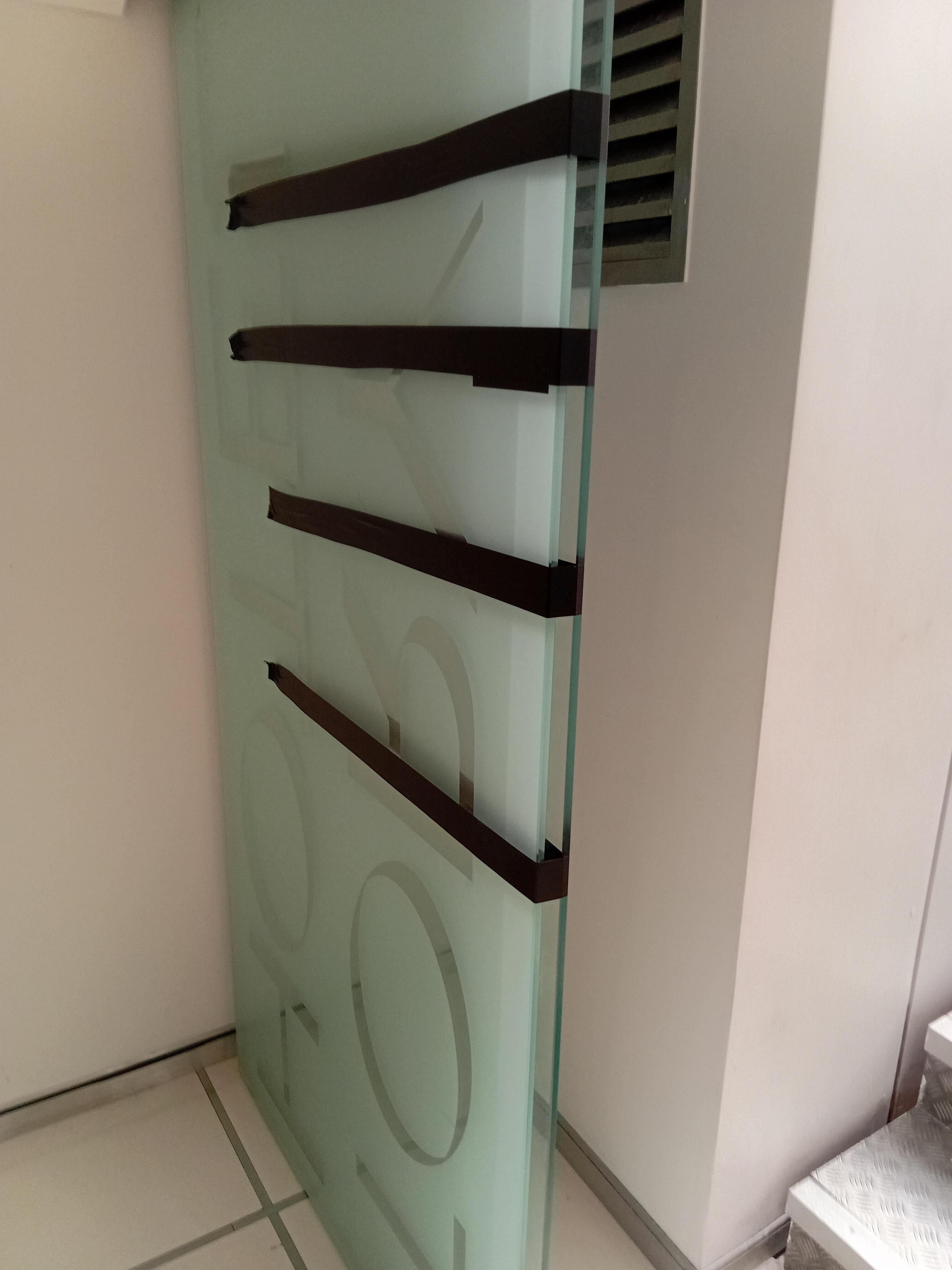 Someone taped these doors so we and other guests could get back to our rooms - as we finally were able to use the elevators in an adjacent/connected building (we could not access through these doors to our room as guests). 