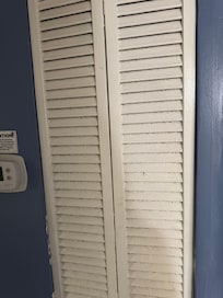Dust/dirt covering closet doors