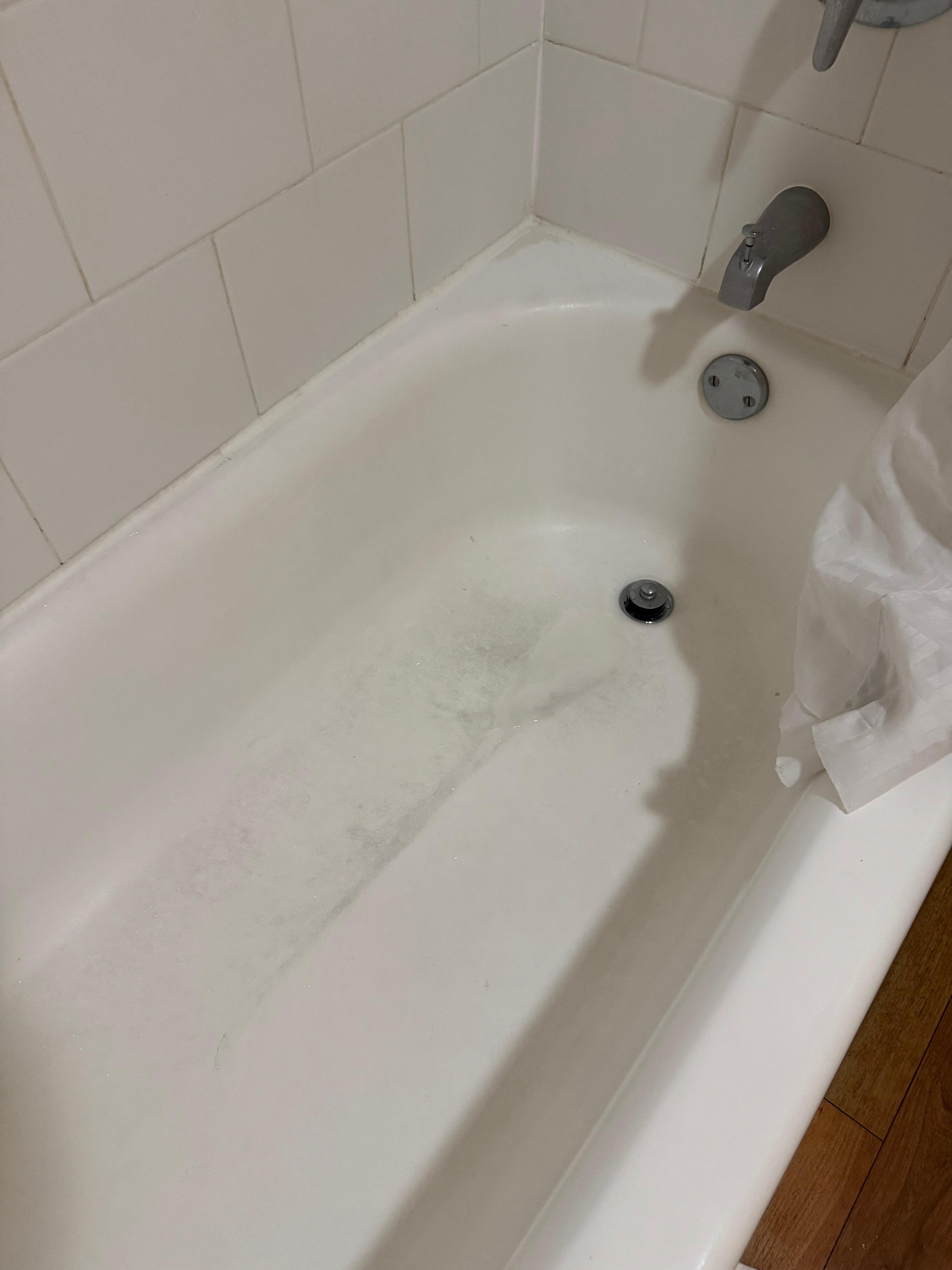 Stained tub