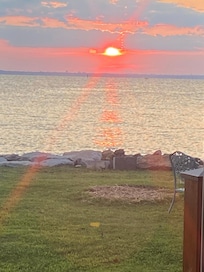 Another sunset viewed from the living room.