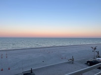 Just outside the front door