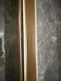 Tripping hazard on steep stairs.