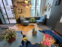 Lovely, funky reception area