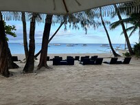 Hotel’s beach area