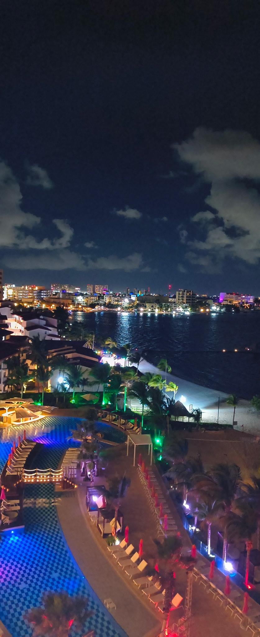 View from our room at night 